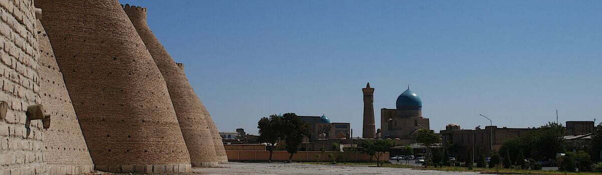 Architektur in Buchara, Reise nach Buchara, Usbekistan, das Land in Zentralasien, Zentralasien