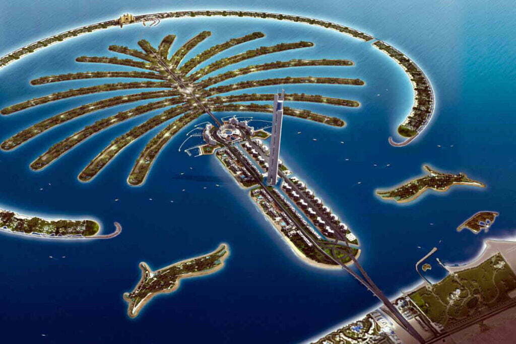 Dubai-Palmeninsel-von-oben