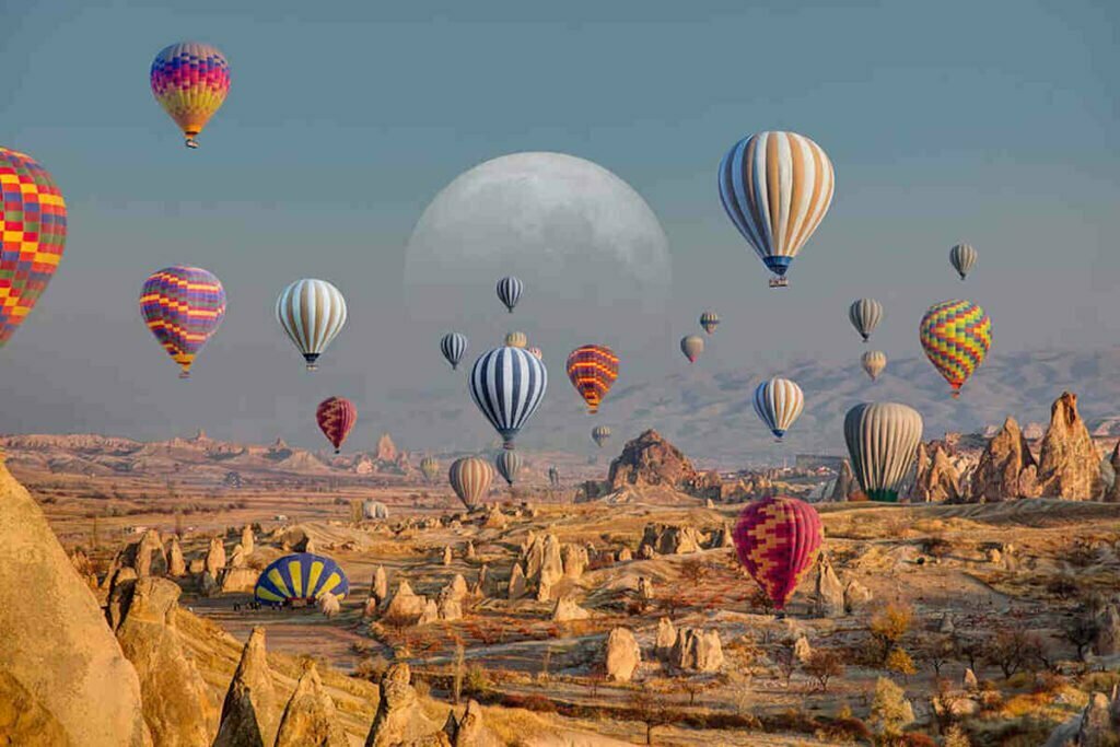 Heißluftballon in Kappadokien, Südtürkei Rundreise