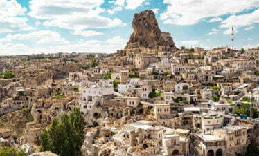 Türkei Rundreise, Schloss Ortahisar in Kappadokien