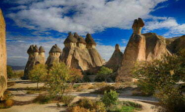 Kappadokien Wanderung, Paşabağları Feenkamine in Kappadokien, Türkei Rundreise