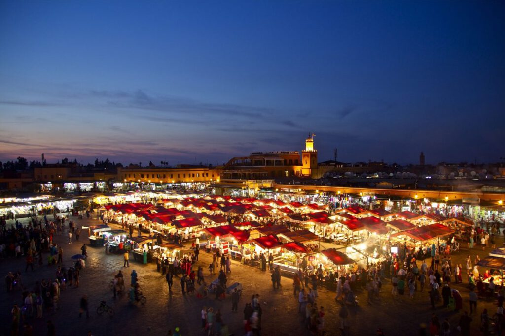 Djemaa el Fna – Marktplatz in Marrakesch