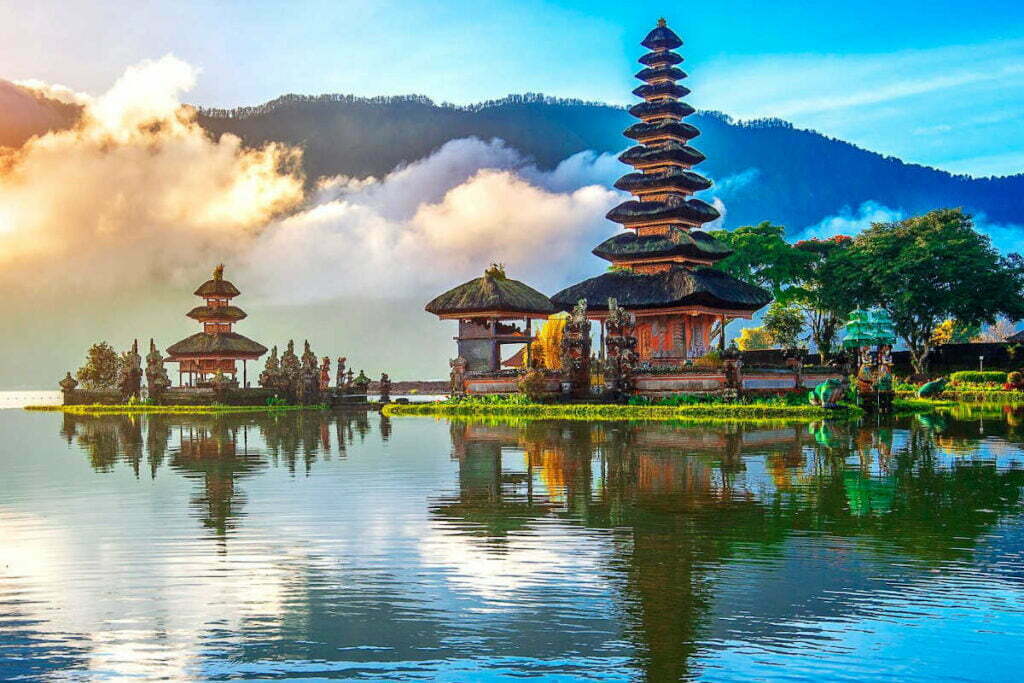 Pura Ulun Danu Bratan, Hindu-Tempel in Bali, Indonesien, Reise nach Bali