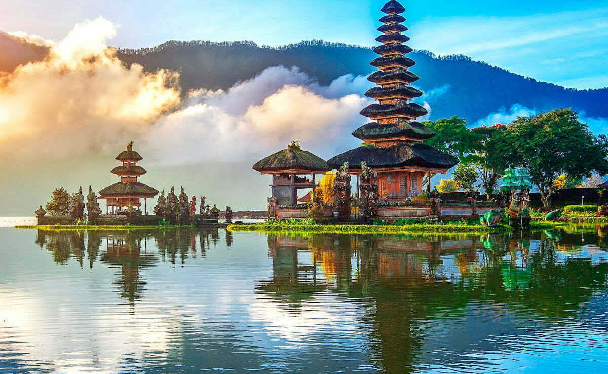 Pura Ulun Danu Bratan, Hindu-Tempel in Bali, Indonesien, Reise nach Bali
